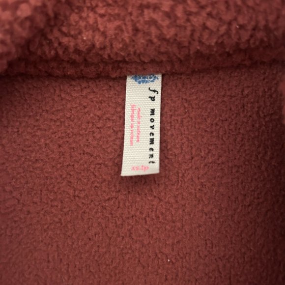 Free People FP Movement Hit the Slopes Fleece Jacket Henna - Picture 10 of 15